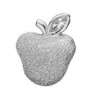 Christina sølv Sparkling Apple Glitter æble med kvartskrystal, model 623-S81 køb det billigst hos Guldsmykket.dk her